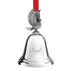 Reed & Barton 40th Edition Noel Music Bell Silverplate Dove Gift Box NEW